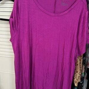 Lane Bryant Purple Sleeveless “Viví” activewear Relaxed Tunic T-Shirt 18/20